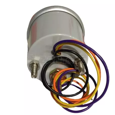 Όργανο Υποπίεσης Αέρα Vacuum Auto Gauge Λευκό 52mm Με 7 Χρώματα 