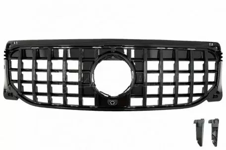Μάσκα Για Mercedes-Benz GLB X247 19-23 Standard / Progressive / Style Panamericana Look Glossy Black/Night Package 