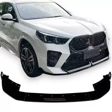 Μπροστινό Spoiler Για Bmw X1 U11 2022+ M-Packet Γυαλιστερό Μαύρο 3 Τεμάχια 