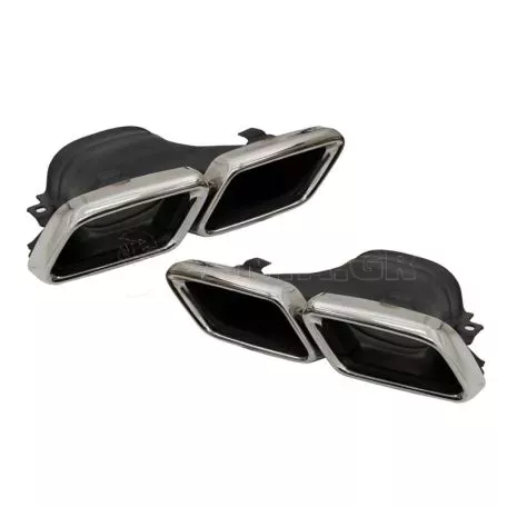 Μπούκες Εξάτμισης Για Mercedes-Benz E-Class W213 16+ / GLC-Class (X253/C253) 15-17 Amg Look 2 Τεμάχια 