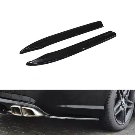 Splitters Πίσω Προφυλακτήρα Δεξιά & Αριστερά Για Mercedes-Benz E-Class W212 09-13 Amg E63 Έκδοση Γυαλιστερό Μαύρο Maxton Design 2 Τεμάχια 