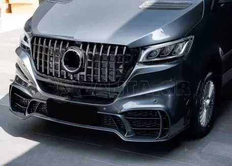 Μπροστινός Προφυλακτήρας Για Mercedes-Benz Sprinter W907 2017-2023 Amg GT Look Με Μάσκα Panamericanal & Canards 