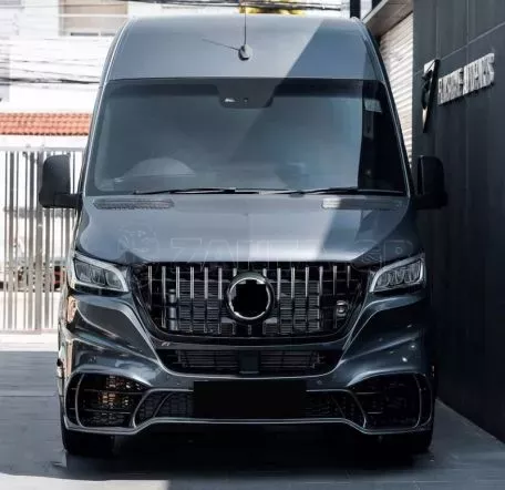 Μπροστινός Προφυλακτήρας Για Mercedes-Benz Sprinter W907 2017-2023 Amg GT Look Με Μάσκα Panamericanal & Canards 