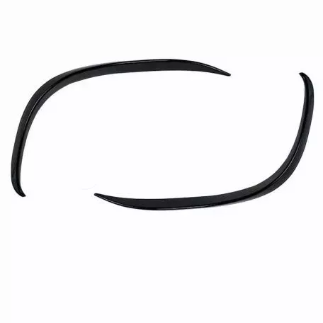Splitters Μπροστινού Προφυλακτήρα Για Mercedes-Benz C-Class W205 / C205 / S205 2014-2018 Amg Line Έκδοση Γυαλιστερό Μαύρο 2 Τεμάχια 