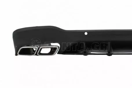 Diffuser Πίσω Προφυλακτήρα Για Mercedes-Benz GLC SUV X253 2015-2019 GLC63 Amg Look Για Amg Sport Line Προφυλακτήρες Σετ Με Μπούκες Χρωμίου 