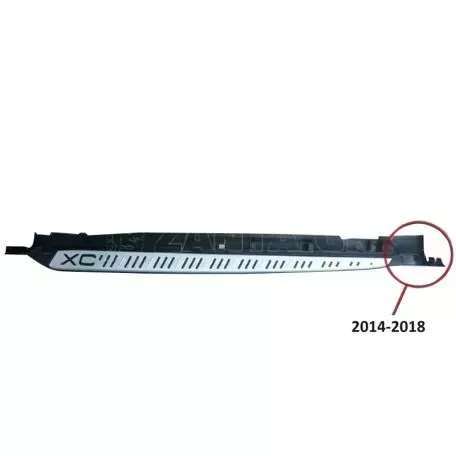 Πλαινά Σκαλοπάτια Για Volvo XC60 2014-2017 2 Τεμάχια 