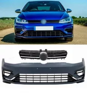 Μπροστινός Προφυλακτήρας Για VW Golf VII (7.5) 17-20 Facelift R-Look Με Μάσκα 