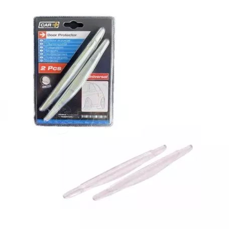 Προστατευτικά Πόρτας / Αποκρουστήρες Car+ 17cm x 1.5cm Διάφανοι 2 Τεμάχια 