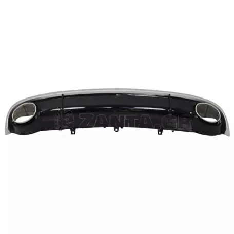 Diffuser Πίσω Προφυλακτήρα Για Audi A7 4G 10-14 RS7 Look Για Απλό Προφυλακτήρα Με Μπούκες Από Abs Πλαστικό 