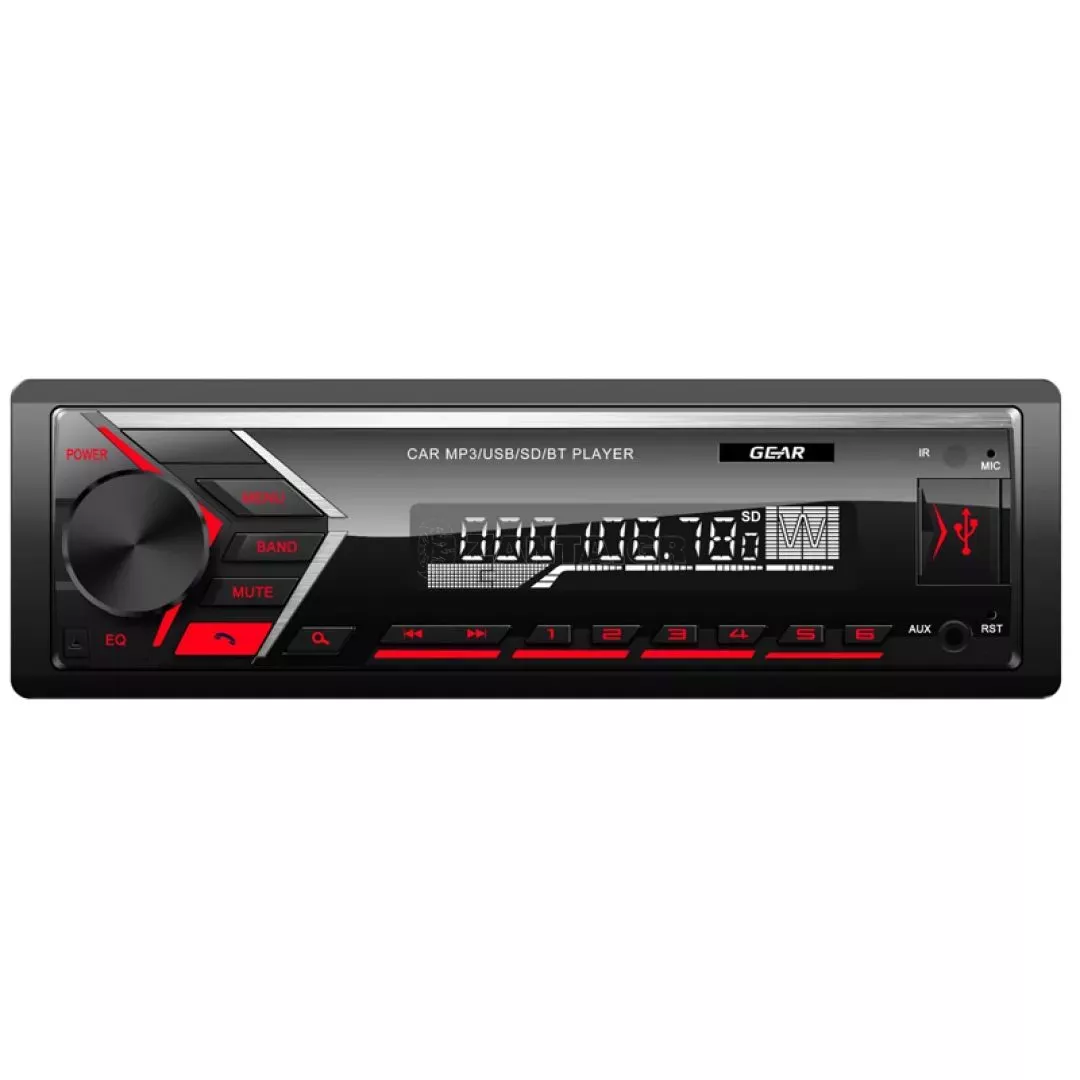 Radio Mp3 Usb Aux SD Bluetooth 1 Din Gear 4x45 Watt GR-750BT