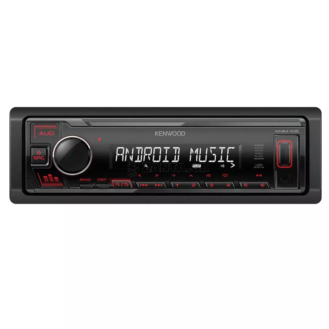 Radio Usb Aux 1 Din Kenwood 4x50 Watt ΚΜΜ-105RY