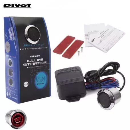 Κιτ Εκκίνησης Engine Start / Stop Pivot Illumi Starter 12V Led Κόκκινο 