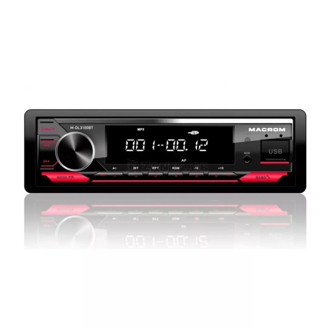 Radio Usb Aux Bluetooth Macrom Μ-DL3100ΒΤ
