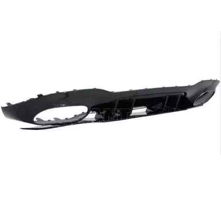 Diffuser Πίσω Προφυλακτήρα Για Mercedes-Benz A-Class W177 19+ Sedan Amg Look Με Μπούκες Χρωμίου 
