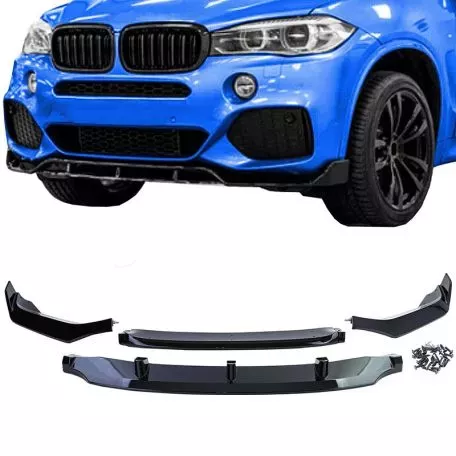 Μπροστινό Spoiler Για Bmw X5 F15 13-18 Γυαλιστερό Μαύρο M-Performance Look 4 Τεμάχια 