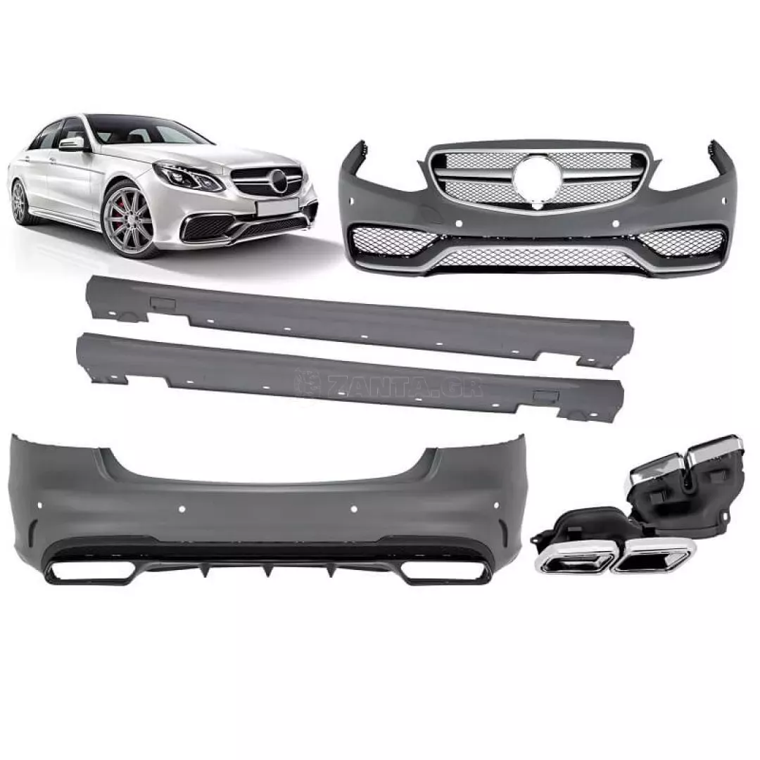 Body Kit Για Mercedes-Benz E-Class W212 13-16 Facelift Amg Look Με Μάσκα & Μπούκες