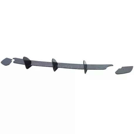 Diffuser Πίσω Προφυλακτήρα Για VW Golf VI (6) 08-13 Για GTI Έκδοση Γυαλιστερό Μαύρο 3 Bars & 2 Side Splitters Από Πλαστικό 3 Τεμάχια 