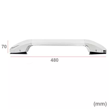 Χειρολαβή Για Πορτ-Μπαγκάζ 480mm Χρώμιο/Ασημί 1 Τεμάχιο 