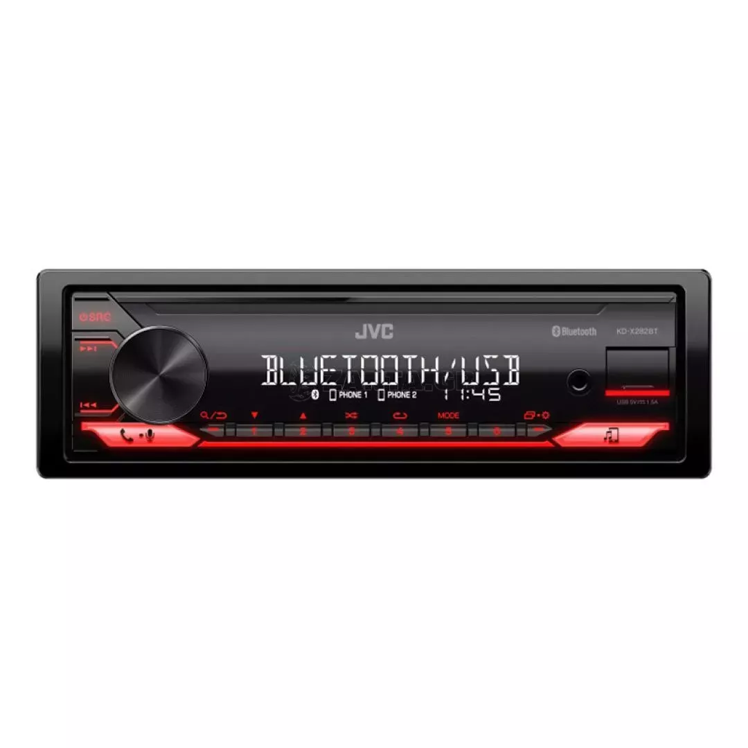 Radio Usb Bluetooth JVC KD-X282BT 4x50 Watt MP3 / Aux Κόκκινο Χρώμα