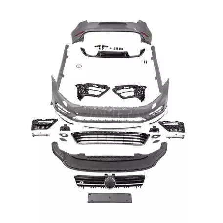 Body Kit Για VW Golf VII (7) 13-17 R-Line Look Σετ Με Μάσκα & Led Daylights 