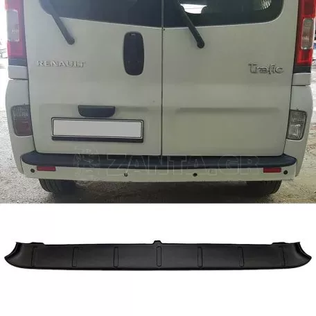Προστατευτικό Πίσω Προφυλακτήρα Για  Renault Traffic 2001-2014 / Nissan Primastar 2001-2014Από Abs Πλαστικό Μαύρο 
