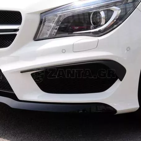 Πλαινά Πτερύγια Μπροστινού Προφυλακτήρα Για Mercedes-Benz CLA W117 13-17  Με Amg Προφυλακτήρα Γυαλιστερό Μαύρο 2 Τεμάχια 