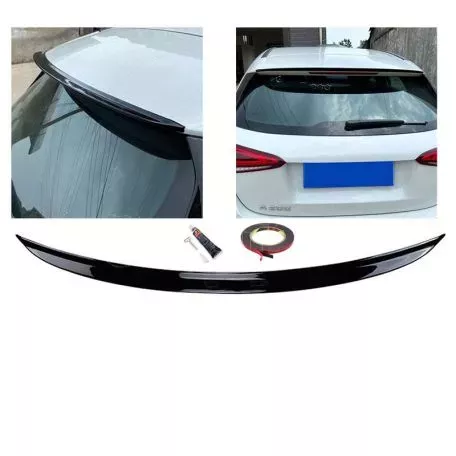 Αεροτομή Οροφής Για Mercedes-Benz A-Class W177 18+ 5D Hatchback Γυαλιστερή Μαύρη Από Abs Πλαστικό 