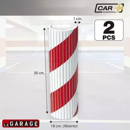 Προστατευτικά Πρόσκρουσης Για Γωνίες Parking "Le Garage" 38cm x 18cm x 1cm Πάχος Car+ 2 Τεμάχια 