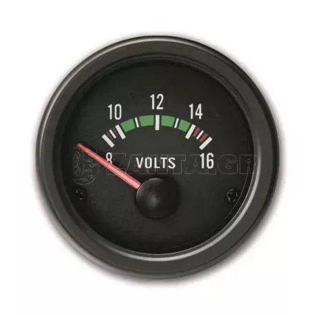 Βολτόμετρο Μαύρο 52mm Jom JoungTimer Series 21120V 