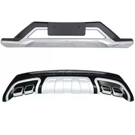 Skid Plates Προφυλακτήρων Body kit Για Εμπρός Και Πίσω Προφυλακτήρα Για Hyundai Tucson 2015-2019 2 Τεμάχια 