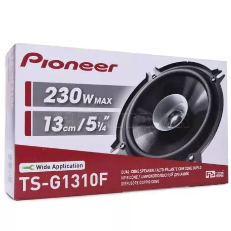 Ηχεία Αυτοκινήτου Pioneer TS-G1310F Διπλού Κώνου 13cm 5.25"  35Watt Rms/230 Watt Max. 2 Τεμάχια 