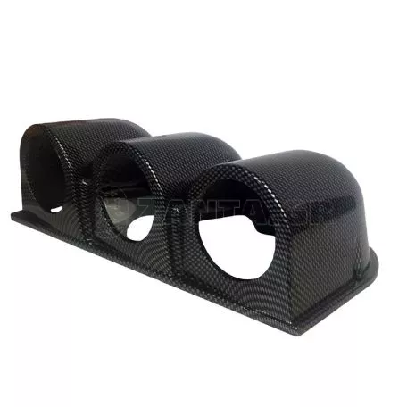 Βάση Για Όργανα Ταμπλό Τριπλή (3 x 52mm) Carbon Auto Gauge 