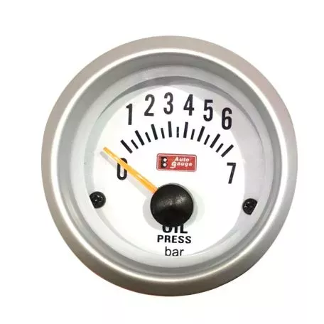 Όργανο Πίεσης Λαδιού Auto Gauge Λευκό 52mm 15912 