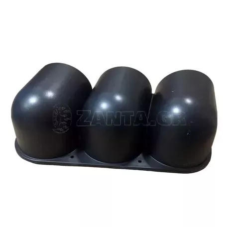 Βάση Για Όργανα Ταμπλό Τριπλή (3 x 52mm) Μαύρη Auto Gauge 