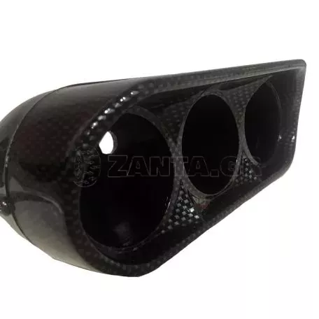 Βάση Για Όργανα Ταμπλό Τριπλή (3 x 52mm) Carbon Look Auto Gauge 