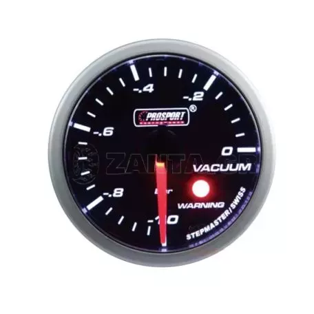 Όργανο Υποπίεσης Αέρα Vacuum Prosport Μαύρο 52mm 