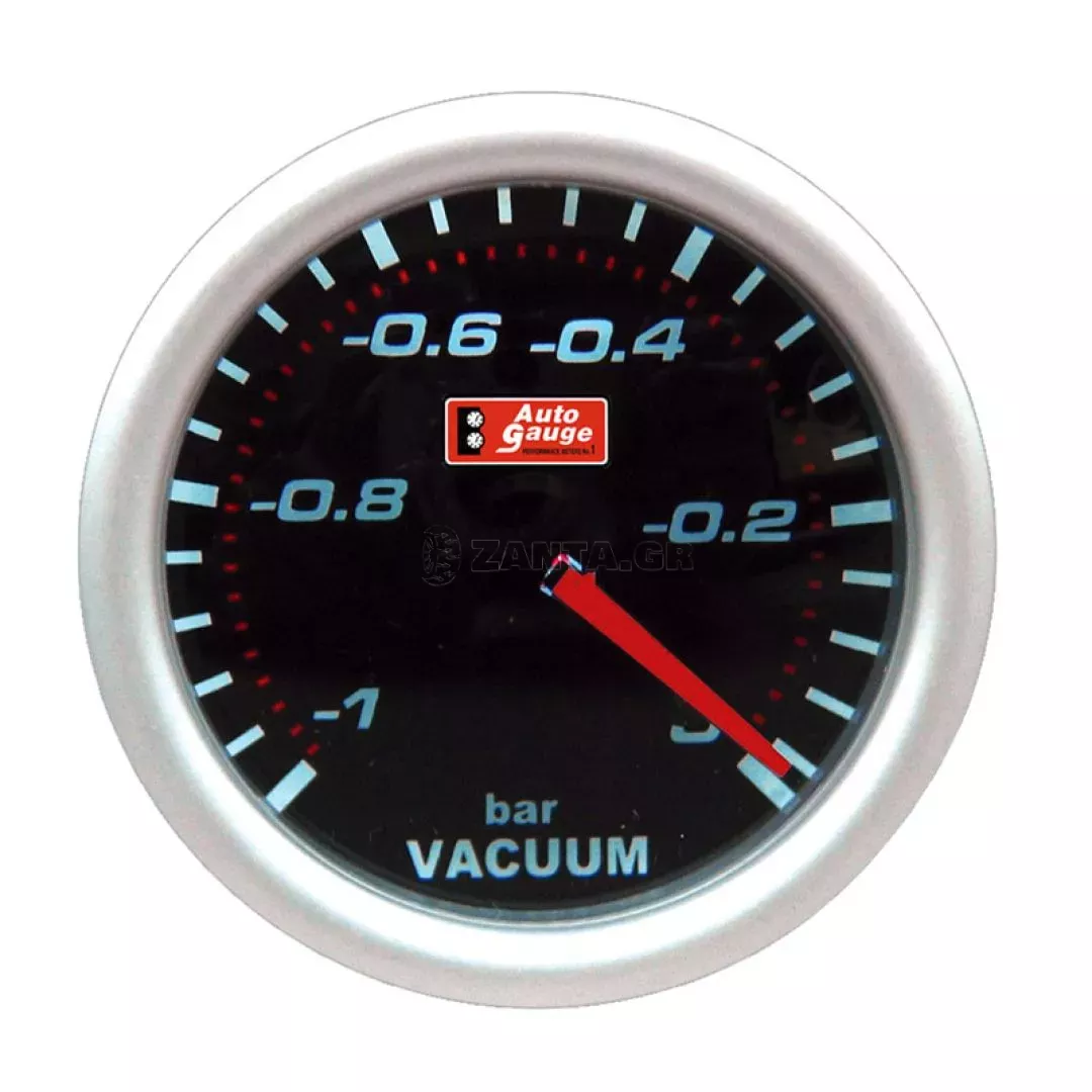 Όργανο Υποπίεσης Αέρα Vacuum Auto Gauge Μαύρο 52mm