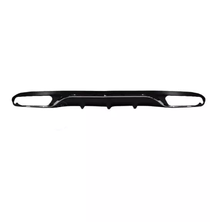 Diffuser Πίσω Προφυλακτήρα Για Mercedes-Benz E-Class W213 16-19 Amg Look Για Απλούς Προφυλακτήρες Σετ Με Μπούκες Από Abs Πλαστικό 