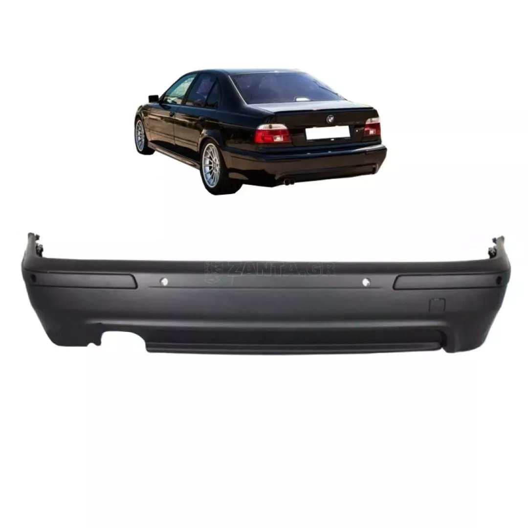 Πισινός Προφυλακτήρας Για Bmw 5 E39 95-03 Sedan M5 Look Με Μονή Εξάτμιση & PDC