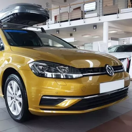 Προστατευτικό Πίσω Προφυλακτήρα Για Vw Golf VII (7) 12-17 / 17+ Από Ανοξείδωτο Ατσάλι (Steel) Μαύρο 