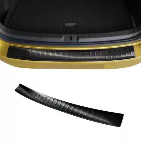 Προστατευτικό Πίσω Προφυλακτήρα Για Vw Golf VII (7) 12-17 / 17+ Από Ανοξείδωτο Ατσάλι (Steel) Μαύρο 