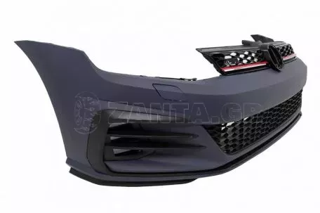 Μπροστινός Προφυλακτήρας Για VW Golf VII (7.5) 17-20 Facelift Με Led Προβολείς Ομίχλης GTI Look & Μάσκα 