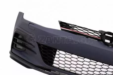 Μπροστινός Προφυλακτήρας Για VW Golf VII (7.5) 17-20 Facelift Με Led Προβολείς Ομίχλης GTI Look & Μάσκα 