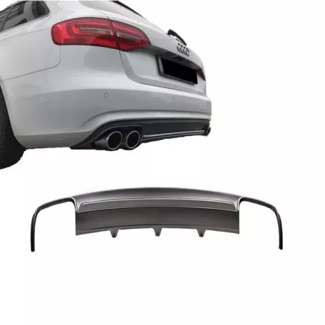 Diffuser Πίσω Προφυλακτήρα Για Audi A4 B8 12-15 Facelift Sedan/Avant S4 Look Από Abs Πλαστικό 1 Τεμάχιο 