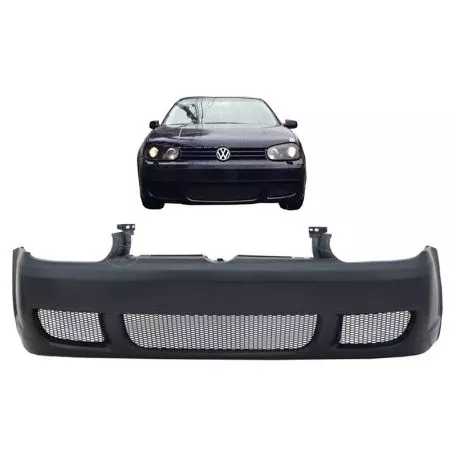 Μπροστινός Προφυλακτήρας Για VW Golf IV (4) 98-03 R32 Look Από Abs Πλαστικό Με Πλαστικές Σίτες 