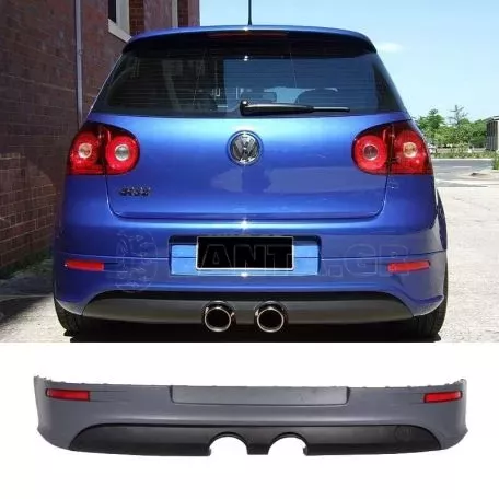 Πισινός Προφυλακτήρας Για VW Golf V (5) 03-08 R32 Look Με Προστατευτικό Εξάτμισης 