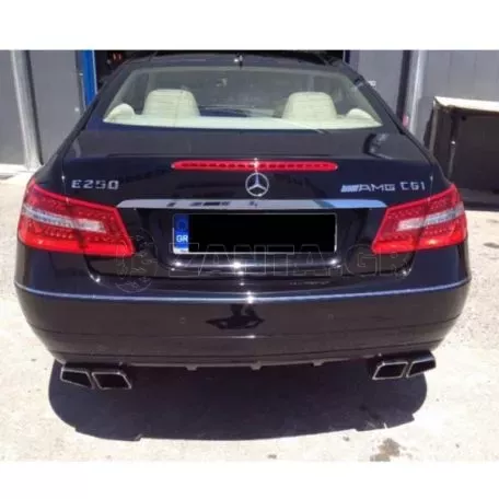 Μπούκες Εξάτμισης Διπλές "Τετράμπουκα" Για Mercedes-Benz W211, W212, W204, W209, W221, W164, W166 Amg 63 Look 2 Τεμάχια 