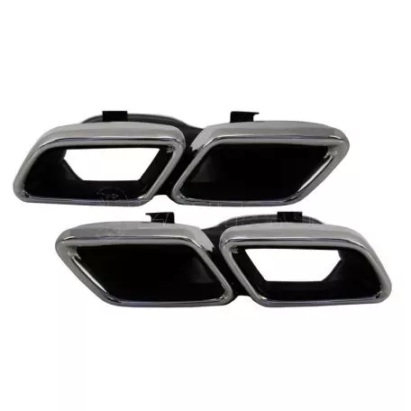 Μπούκες Εξάτμισης Για Mercedes-Benz C-Class W205 / E-Class W213 / S-Class W222 / GLE C292 / GLE W166 / GLC W253 Amg Look 2 Τεμάχια 