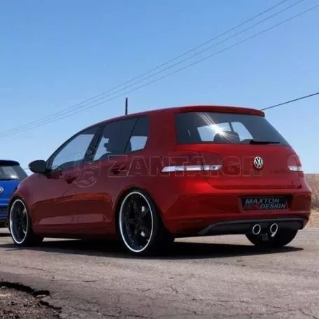 Diffuser Πίσω Προφυλακτήρα Για VW Golf VI (6) 08-12 R32 Look Golf 5 Μαύρο Ματ Maxton Design Από Abs Πλαστικό 1 Τεμάχιο 
