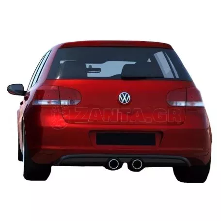 Diffuser Πίσω Προφυλακτήρα Για VW Golf VI (6) 08-12 R32 Look Golf 5 Μαύρο Ματ Maxton Design Από Abs Πλαστικό 1 Τεμάχιο 